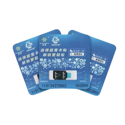 Chip de desbloqueo Simhub Heicard RS con pegamento para iPhone 12 mini, 13 mini, 6s, 7, 8, X, Xs, 11, 14, 15, 16