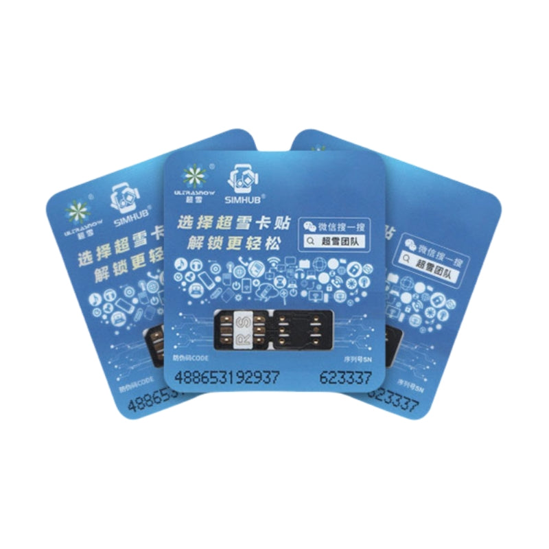 Chip de desbloqueo Simhub Heicard RS versión QPE para iPhone 16, 15, 14, 13, 12, 11, Xs Max y Xr