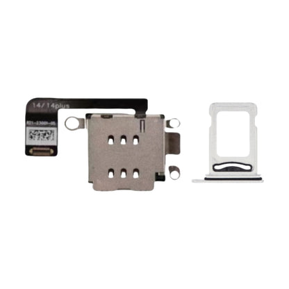 Adaptateur pour carte SIM externe pour iPhone 14/14plus (modification Esim) avec plateau pour carte SIM double externe (perçage nécessaire)