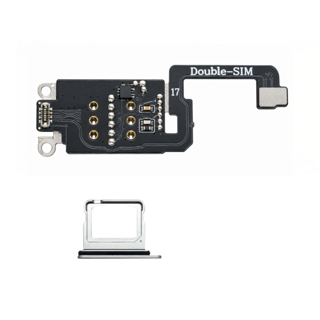 Adaptateur DB MEP Flex avec double emplacement SIM et tiroir eSIM vers SIM pour iPhone 17