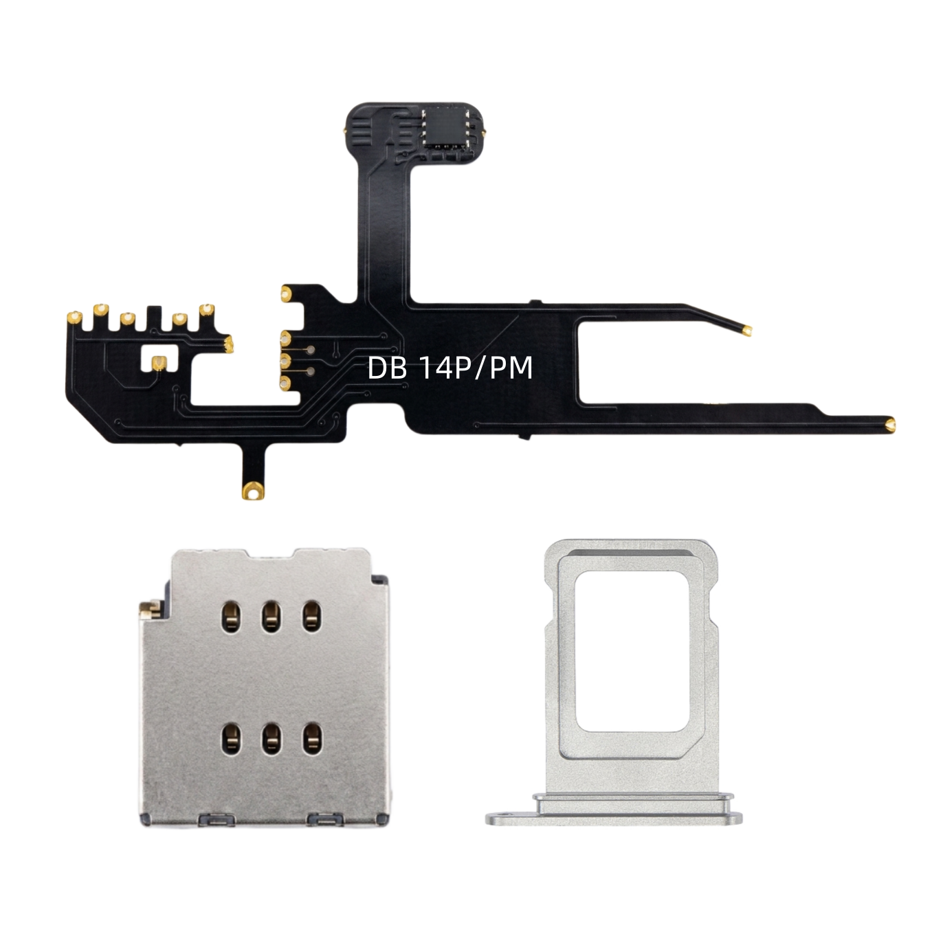 DB MEP Flex with Dual Sim Slot Tray Esim to Sim Adapter for iPhone 14pro 14promax